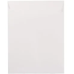 JAM Paper® Open-End 10" x 13" Catalog Envelopes, Gummed Closure, White, Pack Of 25