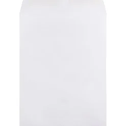 JAM Paper® Open-End 12" x 15 1/2" Catalog Envelopes, Gummed Seal, White, Pack Of 25