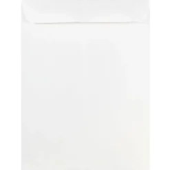 JAM Paper® Open-End 9" x 12" Catalog Envelopes, Gummed Seal, White, Pack Of 25