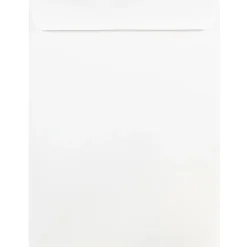 JAM Paper® Open-End 9" x 12" Catalog Envelopes, Gummed Seal, White, Pack Of 25