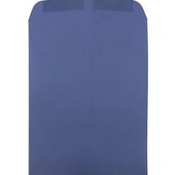JAM Paper® Open-End 9" x 12" Catalog Envelopes, Gummed Closure #10 1/2, Presidential Blue, Pack Of 25