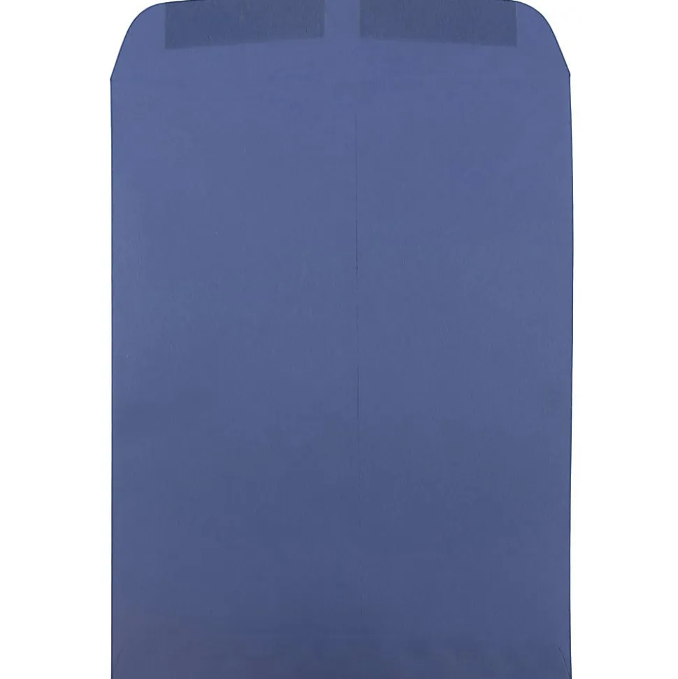 JAM Paper® Open-End 9" x 12" Catalog Envelopes, Gummed Closure #10 1/2, Presidential Blue, Pack Of 25