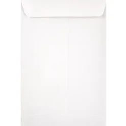 JAM Paper® Open-End 6" x 9" Envelopes, Gummed Closure, White, Pack Of 50 Envelopes