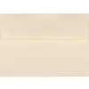 JAM Paper® Parchment Booklet Invitation Envelopes, A7, Gummed Seal, 30% Recycled, Natural, Pack Of 25