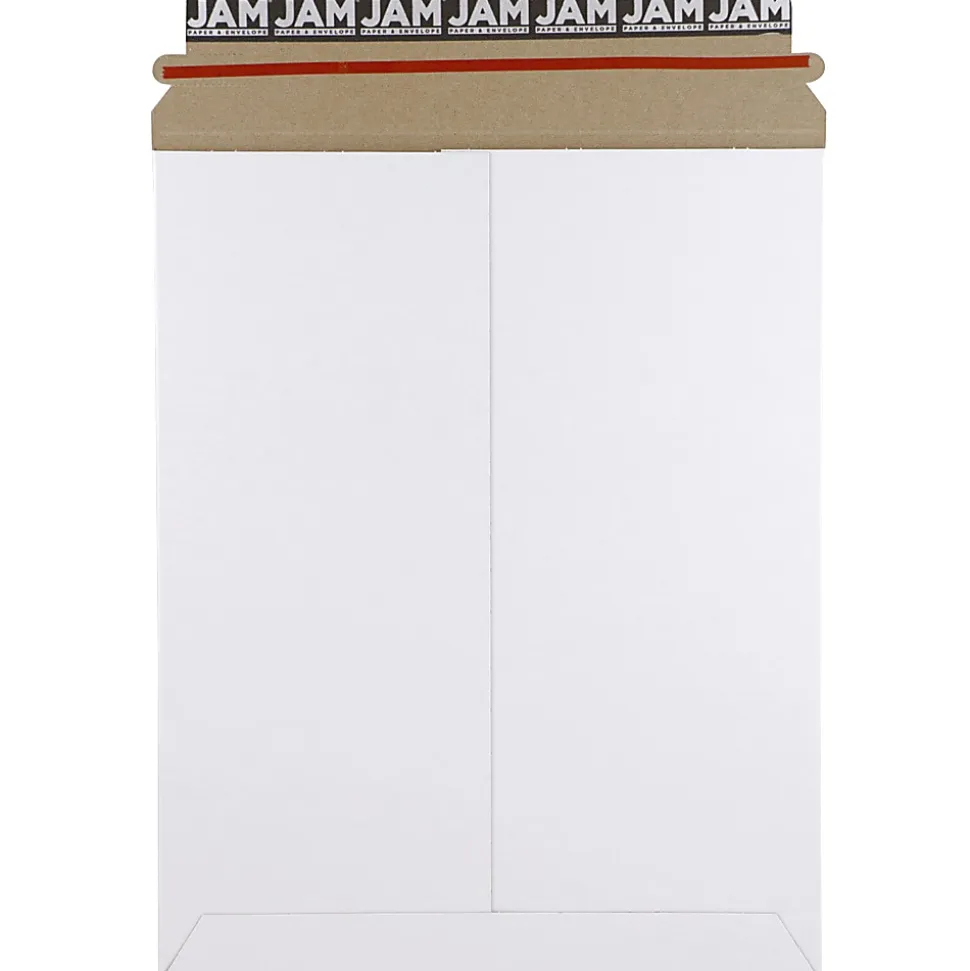 JAM Paper® Photo Mailer Envelopes, 9-3/4" x 12-1/4", White, Pack Of 6 Envelopes