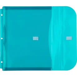 JAM Paper® Plastic Binder Envelopes With Hook-And-Loop Fastener, 8 5/8