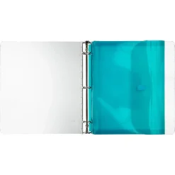 JAM Paper® Plastic Binder Envelopes With Hook-And-Loop Fastener, 8 5/8