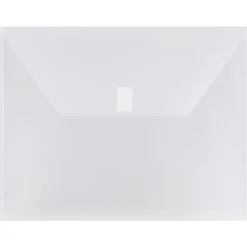JAM Paper® Plastic Booklet Envelopes, Letter-Size, 9 3/4