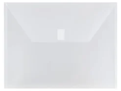 JAM Paper® Plastic Booklet Envelopes, Letter-Size, 9 3/4