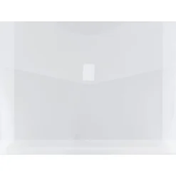 JAM Paper® Plastic Booklet Expansion Envelopes, Letter-Size, 9 3/4" x 13", Hook & Loop Closure Closure, Clear, Pack Of 12