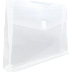 JAM Paper® Plastic Booklet Expansion Envelopes, Letter-Size, 9 3/4