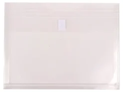 JAM Paper® Plastic Booklet Expansion Envelopes, Letter-Size, 9 3/4