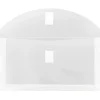 JAM Paper® #10 Plastic Envelopes, Hook and Loop Closure, Clear, Pack Of 12