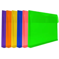 JAM Paper® Plastic Envelopes, 9-3/4