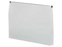 JAM PaperĀ® Plastic Envelopes, Zipper Closure, Legal-Size, 9 1/2" x 15", Clear, Pack Of 12