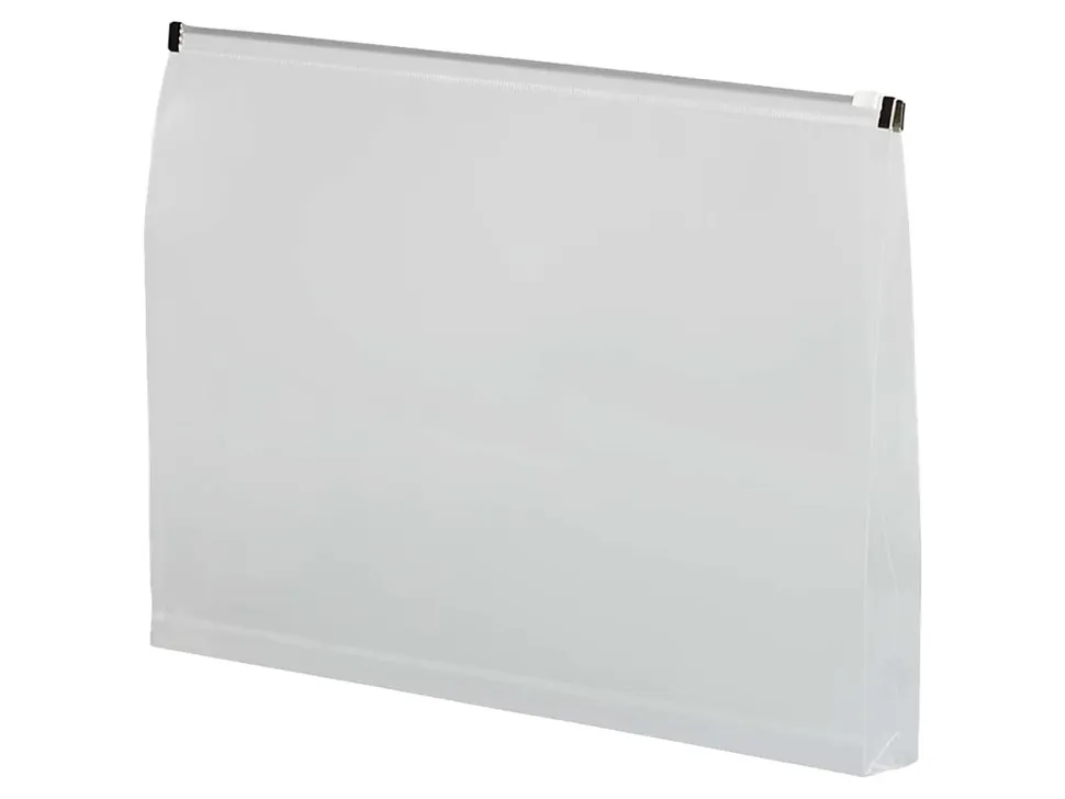 JAM Paper® Plastic Envelopes, Zipper Closure, Legal-Size, 9 1/2" x 15", Clear, Pack Of 12