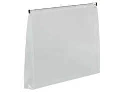 JAM Paper® Plastic Envelopes, Zipper Closure, Legal-Size, 9 1/2" x 15", Clear, Pack Of 12