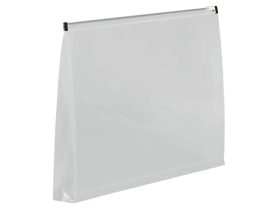 JAM Paper® Plastic Envelopes, Zipper Closure, Legal-Size, 9 1/2" x 15", Clear, Pack Of 12