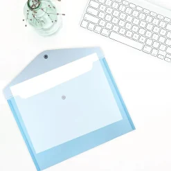 JAM Paper® Plastic Legal Booklet Envelopes, 9-3/4