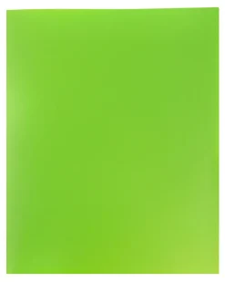 JAM Paper® Plastic 2-Pocket POP Folders, 9 1/2" x 11 1/2", Lime Green, Pack Of 6