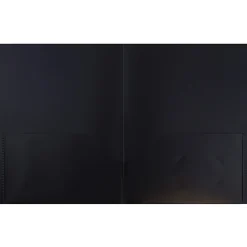 JAM Paper® Plastic 2-Pocket POP Folders, 9 1/2" x 11 1/2", Black, Pack Of 6