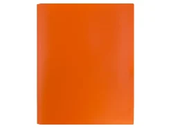 JAM Paper® Plastic 2-Pocket POP Folders with Metal Prongs Fastener Clasps, 9 1/2