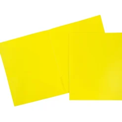 JAM Paper® Plastic 2-Pocket POP Folders, 9 1/2