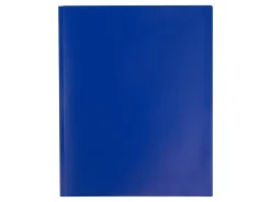 JAM Paper® Plastic 2-Pocket POP Folders with Metal Prongs Fastener Clasps, 9 1/2