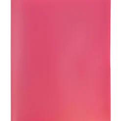 JAM PaperĀ® Plastic 2-Pocket POP Folders with Metal Prongs Fastener Clasps, 9 1/2" x 11 1/2", Fuchsia Pink, Pack Of 6