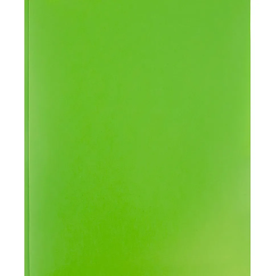 JAM Paper® Plastic 2-Pocket POP Folders with Metal Prongs Fastener Clasps, 9 1/2" x 11 1/2", Lime Green, Pack Of 6