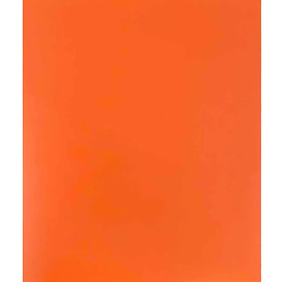 JAM Paper® Plastic 2-Pocket School POP Folders, 9 1/2" x 11 1/2", Orange, Pack Of 6