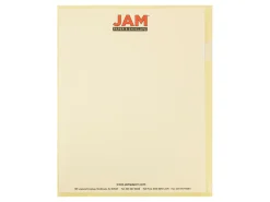 JAM Paper® Plastic Sleeves, 9" x 11 1/2", 1" Capacity, Blue, Pack Of 12