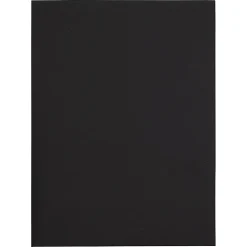 JAM Paper® 2-Pocket Linen Presentation Folders, 9" x 12", Black, Pack Of 6
