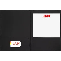 JAM Paper® 2-Pocket Linen Presentation Folders, 9