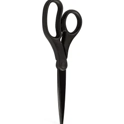 JAM Paper® Precision Scissors, 8", Pointed, Black