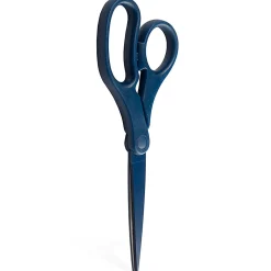 JAM Paper® Precision Scissors, 8", Pointed, Navy Blue