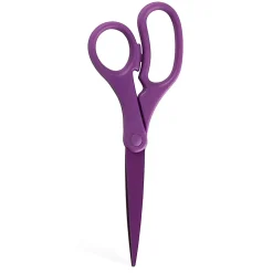JAM Paper® Precision Scissors, 8", Pointed, Purple