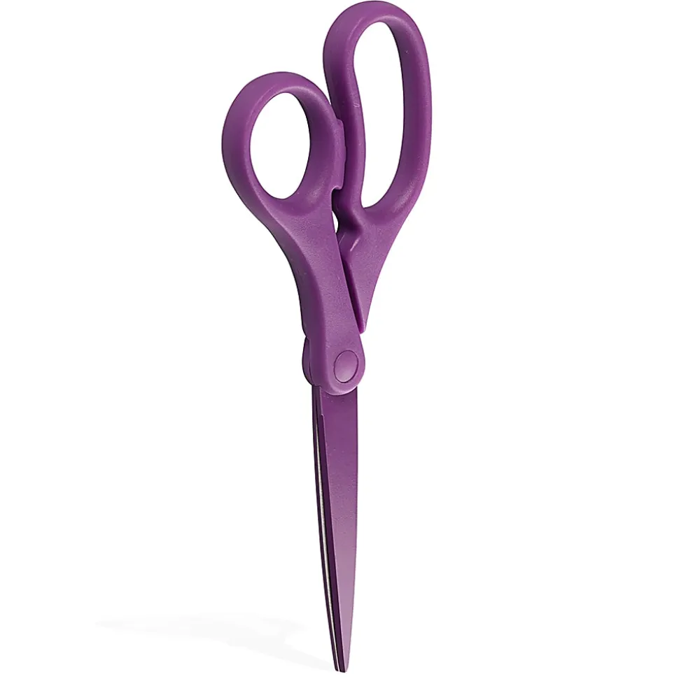JAM Paper® Precision Scissors, 8", Pointed, Purple