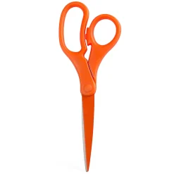 JAM Paper® Precision Scissors, 8", Pointed, Orange