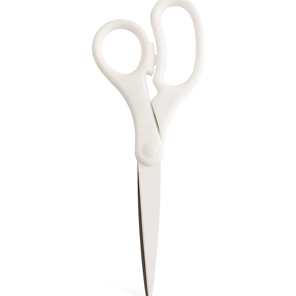 JAM Paper® Precision Scissors, 8", Pointed, White