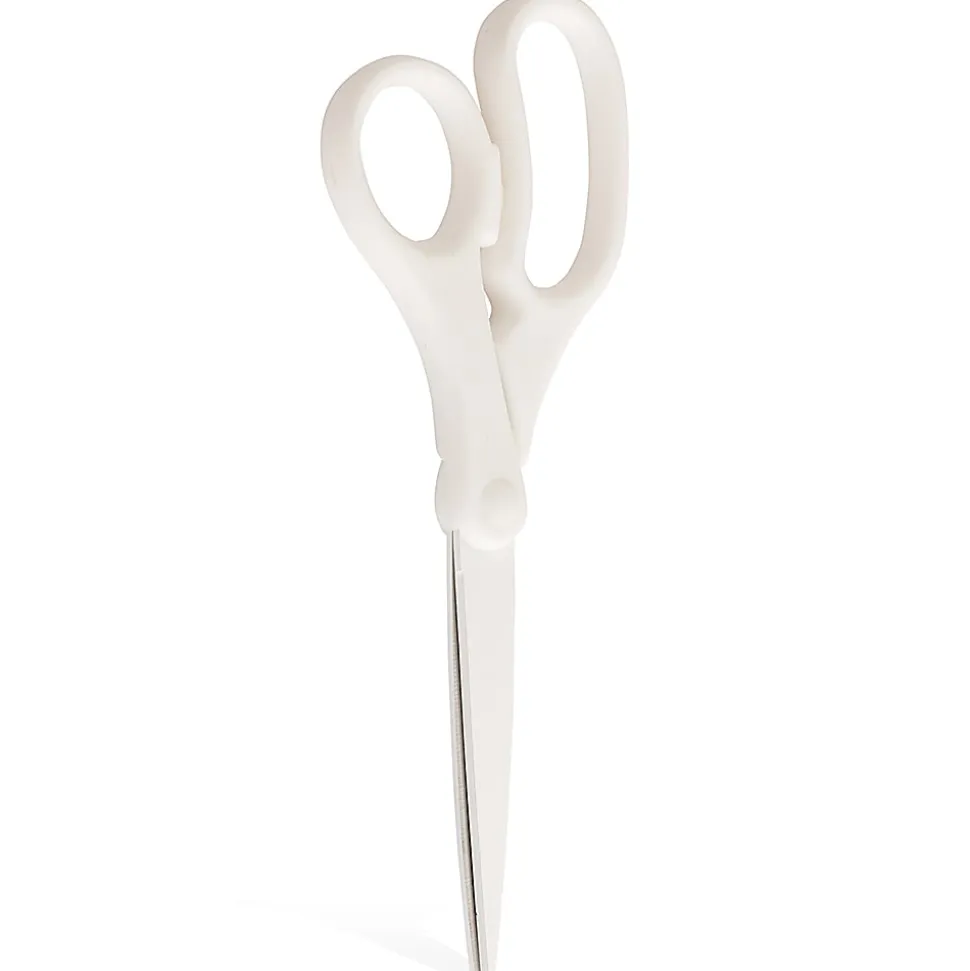 JAM Paper® Precision Scissors, 8", Pointed, White