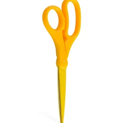 JAM PaperĀ® Precision Scissors, 8", Pointed, Yellow