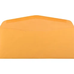 JAM PAPER #12 Recycled Envelopes, 4 3/4" x 11", Brown Kraft Manila, Pack Of 25