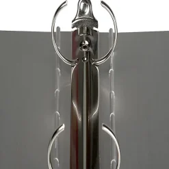 JAM PAPER 3 Ring Aluminum Binder, 1.5 inch, Silver, Sold Individually