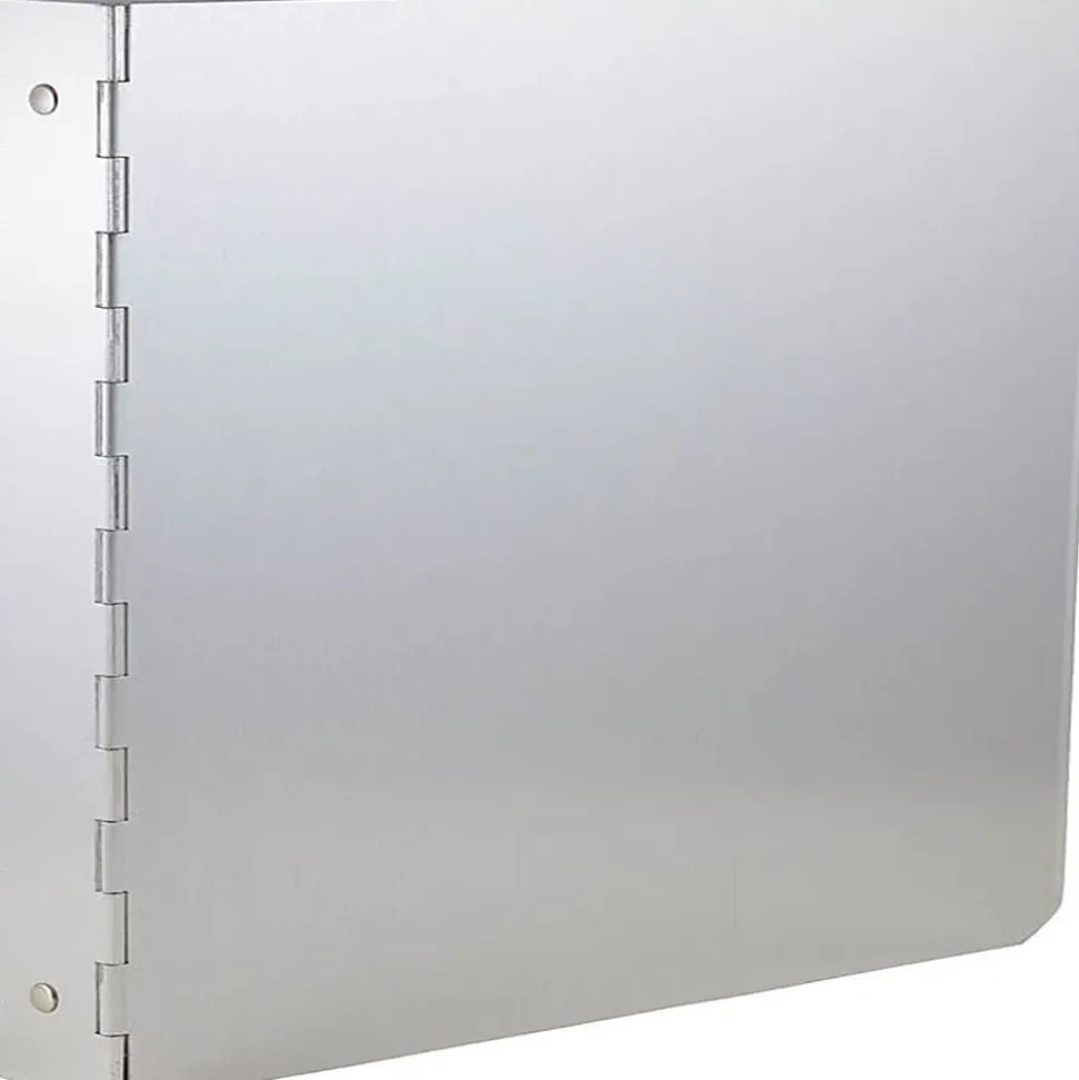 JAM PAPER 3 Ring Aluminum Binder, 1 inch, Silver, Sold Individually