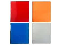 JAM PAPER 3 Ring Plastic Binder, 1 inch, Assorted