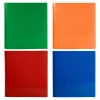 JAM PAPER 3 Ring Plastic Binder, 3 inch, Assorted, 4/Pack