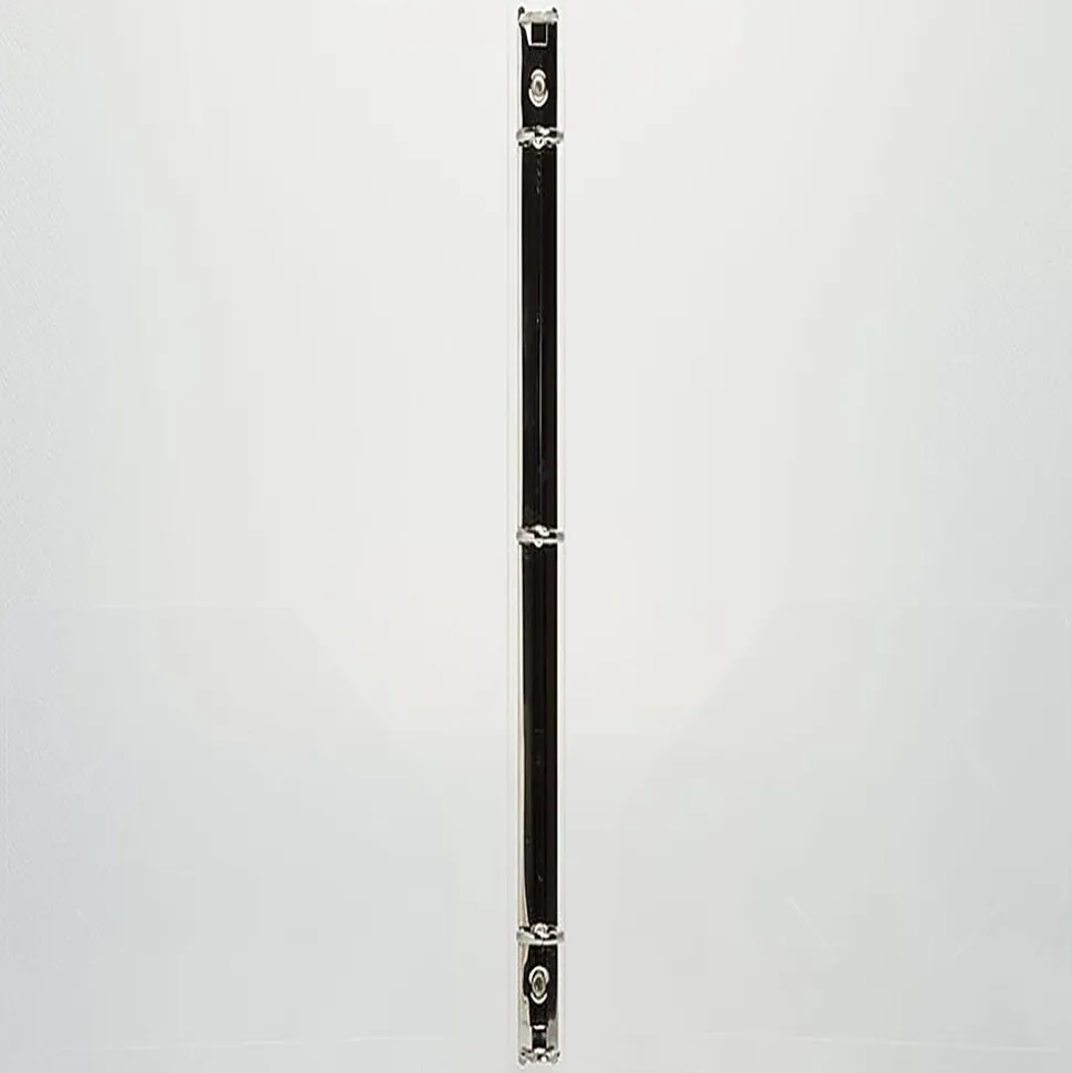 JAM PAPER 3 Ring Plastic Binder, 0.75 inch, Clear