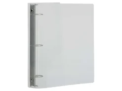 JAM PAPER 3 Ring Plastic Binder, 0.75 inch, Clear