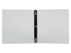 JAM PAPER 3 Ring Plastic Binder, 0.75 inch, Clear